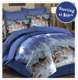 Midnight Wolves Comforter Set